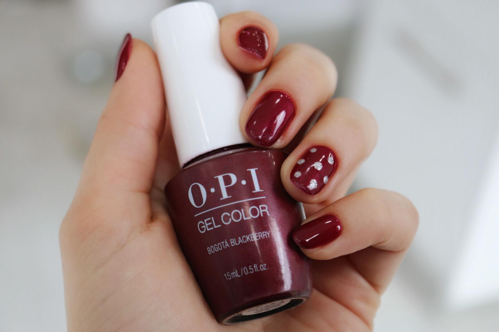 Dotty nails by Lashious Beauty using OPI GelColor 